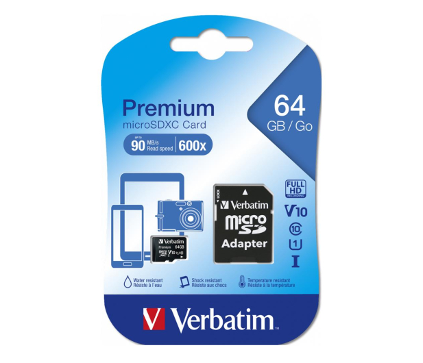 VERBATIM MicroSDXC 64GB 44084 - 1189569 - zdjęcie